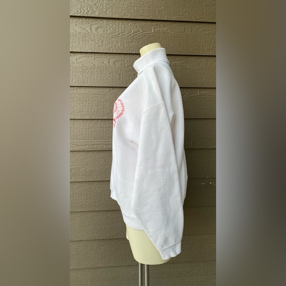 Vintage Tultex Cotton Sioux Chef print Unisex sweatshirt Turtleneck Large - Picture 3 of 12